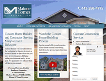 Tablet Screenshot of malonehomesmd.com